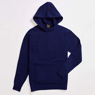 2Картинка Osborne Lambswool Hoodie Dark Cobalt